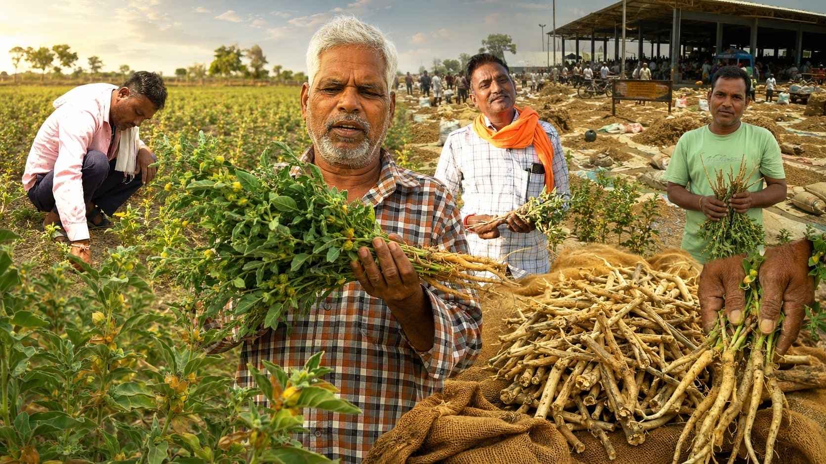 आयुष मंत्रालय और FSSAI के कड़े प्रहार से मिलावट का खेल खत्म, अश्वगंधा किसानों की रातों-रात बदली किस्मत