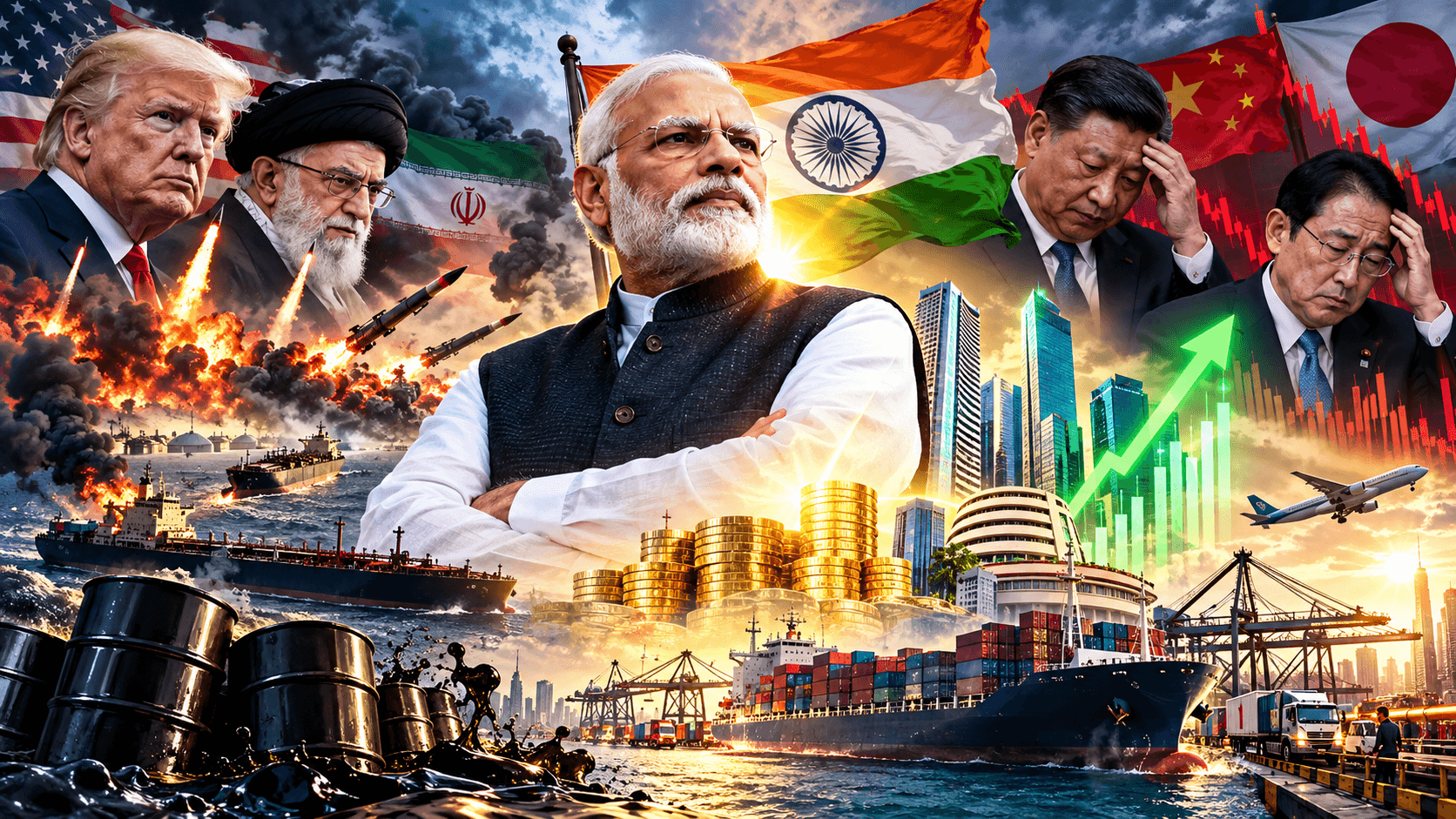 ग्लोबल मंदी और भारी तनाव के बीच भारत का करिश्मा: रेटिंग एजेंसियों ने बढ़ाई GDP ग्रोथ, जानिए कैसे रचा इतिहास